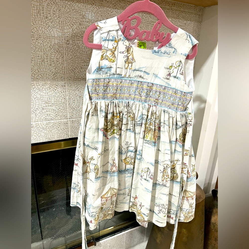 Viva la fete bunny toile 4t guc due to minor wash wear